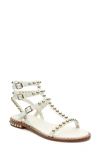 Ash Play Buckle-trio Stud Gladiator Sandals In Pristine