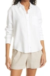 Rails Ellis Button-down Long-sleeve Solid Shirt In White