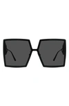 Dior Wang Ziwen Identical Logo Sunglasses In Black