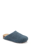 Steve Madden Vesa Faux Shearling Clog In Blue