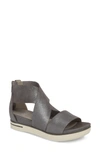 Eileen Fisher Sport Platform Sandal In Silver