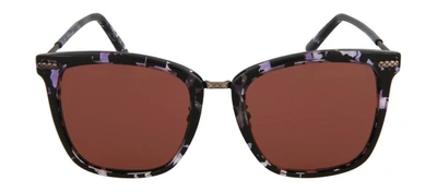 Bottega Veneta Bv0102s-30001103003 Square Sunglasses In Violet