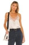 Iro Wova Macramé Lace-trimmed Silk Crepe De Chine Camisole In Natural
