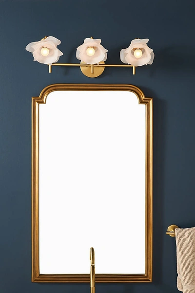 Anthropologie Blossom Vanity Sconce In Gold