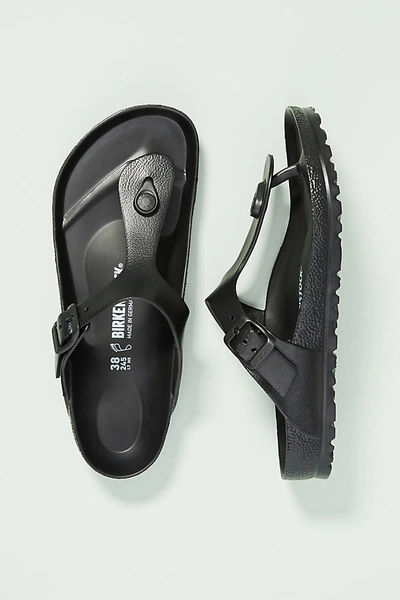 Anthropologie Birkenstock Gizeh Eva Sandals In Black