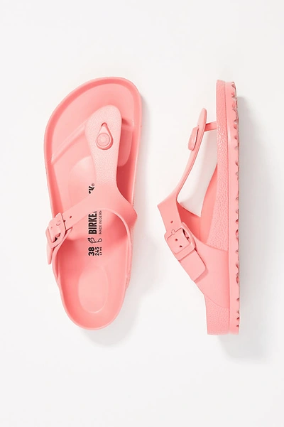 Anthropologie Birkenstock Gizeh Eva Sandals In Pink