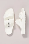 Birkenstock Arizona Eva Womens Casual Slip On Strap Sandals In White