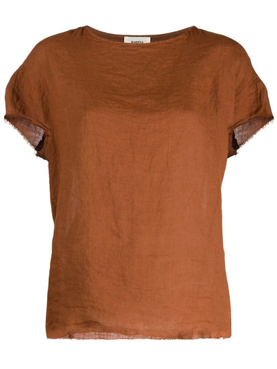 Barena Venezia Lightweight Linent-shirt In Orange