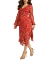 GUESS SERAPHINA FLORAL MIDI DRESS