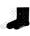 LOVE SOCK COMPANY VIRGINIA BUNDLE WOMEN'S 3 PACK COTTON SEAMLESS TOE CREW SOCKS