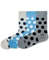 LOVE SOCK COMPANY BIG POLKA BUNDLE WOMEN'S 3 PACK ORGANIC COTTON POLKA DOTS DRESS SOCKS