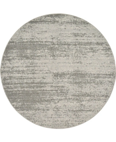 Bridgeport Home Lyon Lyo3 6' X 6' Round Area Rug In Gray