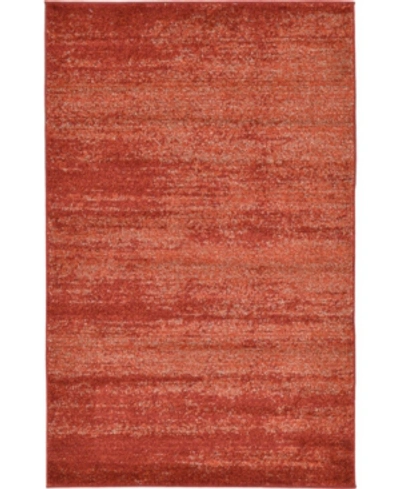 Bridgeport Home Closeout Bayshore Home Lyon Lyo3 3' 3" X 5' 3" Area Rug In Terracotta