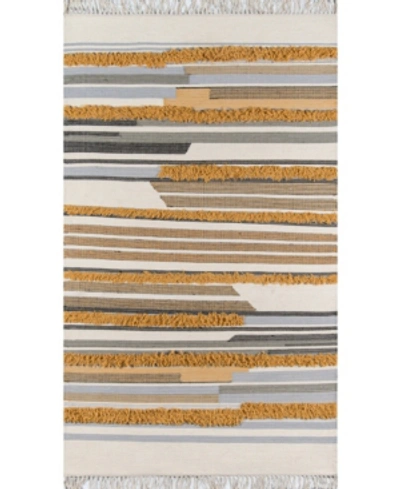 Novogratz Collection Novogratz Indio Ind-6 Mustard 2'3" X 7'10" Runner Area Rug