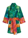 VERSACE WOMEN'S JUNGLE PRINT COTTON dressing gown,400013470233