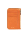 Mansur Gavriel Women's Leather Zip Card Case In Orange