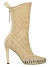 FENDI WOVEN RAFFIA MID-CALF BOOTS,400013771363