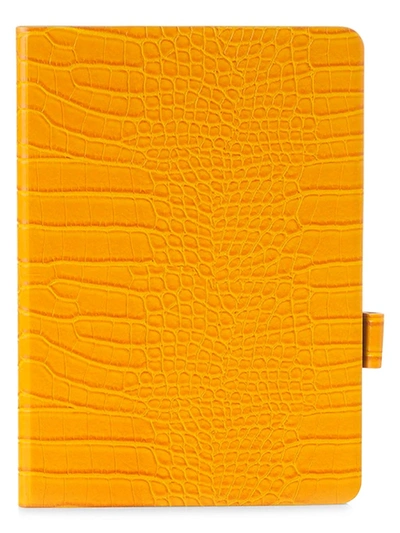 Chic Geeks Faux Crocodile Ipad Case In Canary