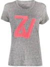 ZADIG & VOLTAIRE WALK CHINÉ OVERDYED T-SHIRT