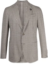 LARDINI PLAID-CHECK PATTERN BLAZER