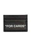 OFF-WHITE LEATHER "FOR CARDS" CREDIT CARD HOLDER