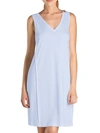 Hanro Pure Essence Sleeveless Nightgown In Blue Glow