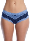 Maidenform Scalloped Lace Hipster In Navy Stripe,dot