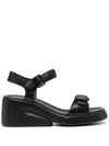 Camper Kaah Buckled Strap Sandals In Black