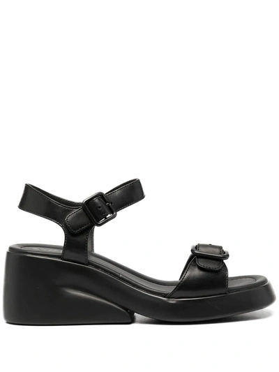 Camper Kaah Buckled Strap Sandals In Black