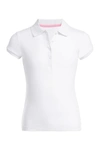 Nautica Kids' Short Sleeve Uniform Polo In White