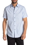 Robert Graham Equinox Short Sleeve Classic Fit Shirt In Light Blue