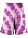 Msgm Mens Violet Bermuda Shorts In Purple