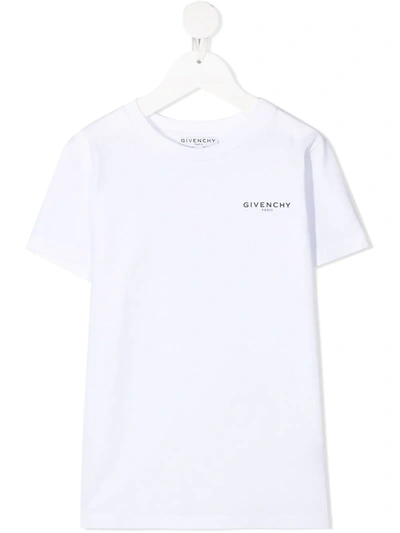 Givenchy Kids' Logo-print Cotton T-shirt In White