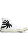 Palm Angels Palm Vulcanized High-top Sneakers In White