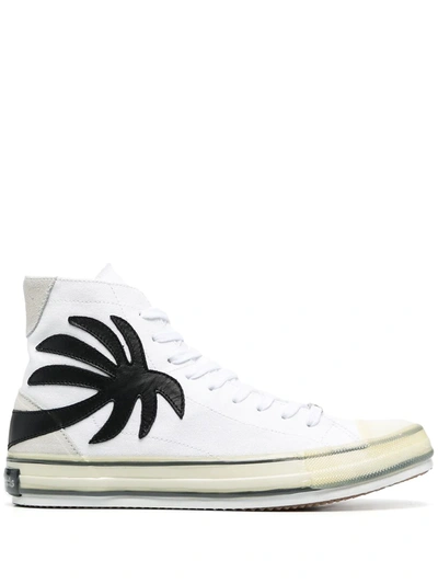 Palm Angels Palm Vulcanized High-top Trainers In White