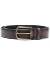 OFFICINE CREATIVE BROWN LEATHER BELT