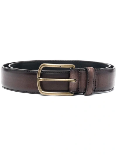 Officine Creative Brown Leather Belt