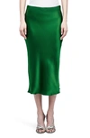 L AGENCE L'AGENCE PERIN BIAS CUT SILK SATIN MIDI SKIRT,888469266423