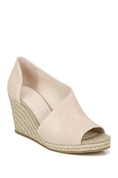 Vince Sutton Espadrille Wedge Heel Sandal In Sandstone