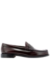 G.h. Bass & Co. Weejuns Larson Penny-slot Loafers In Bordeaux