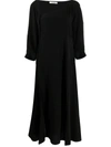 DOROTHEE SCHUMACHER FLUID VOLUMES ASYMMETRIC SILK DRESS