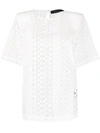 FEDERICA TOSI WHITE SANGALLO T-SHIRT