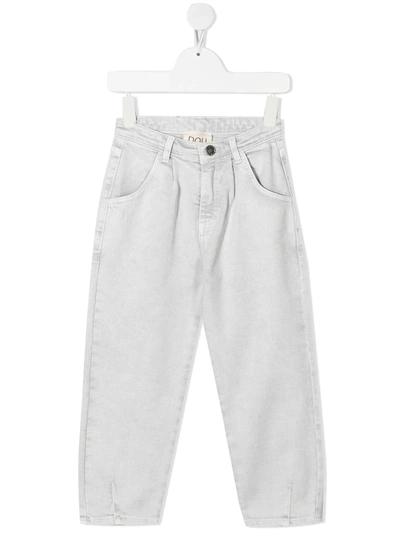 Douuod Kids' Straight-leg Jeans In Grey