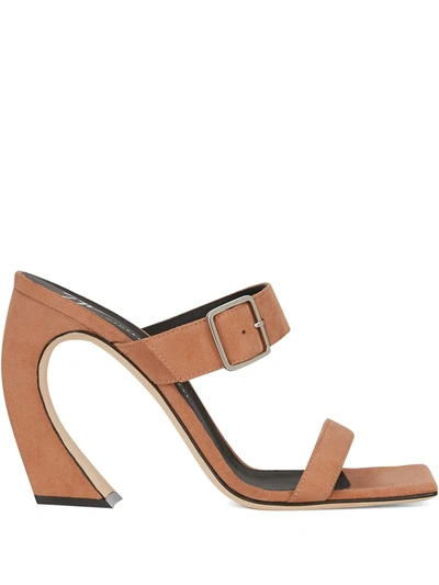 Giuseppe Zanotti Musa Suede Sandals In Beige