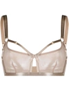 BORDELLE BOW DETAIL SHEER BRA