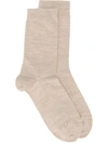 Falke City Soft Wool-blend Socks In Neutrals