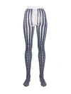 THOM BROWNE GINGHAM CHECK TIGHTS