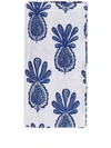 La Doublej Pineapple-print Linen Napkins (set Of 6) In White