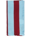 La Doublej Set Of 6 Large Striped Napkins (45x45) In Blue