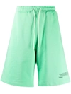 Msgm Fantastic Green Bermuda In Green